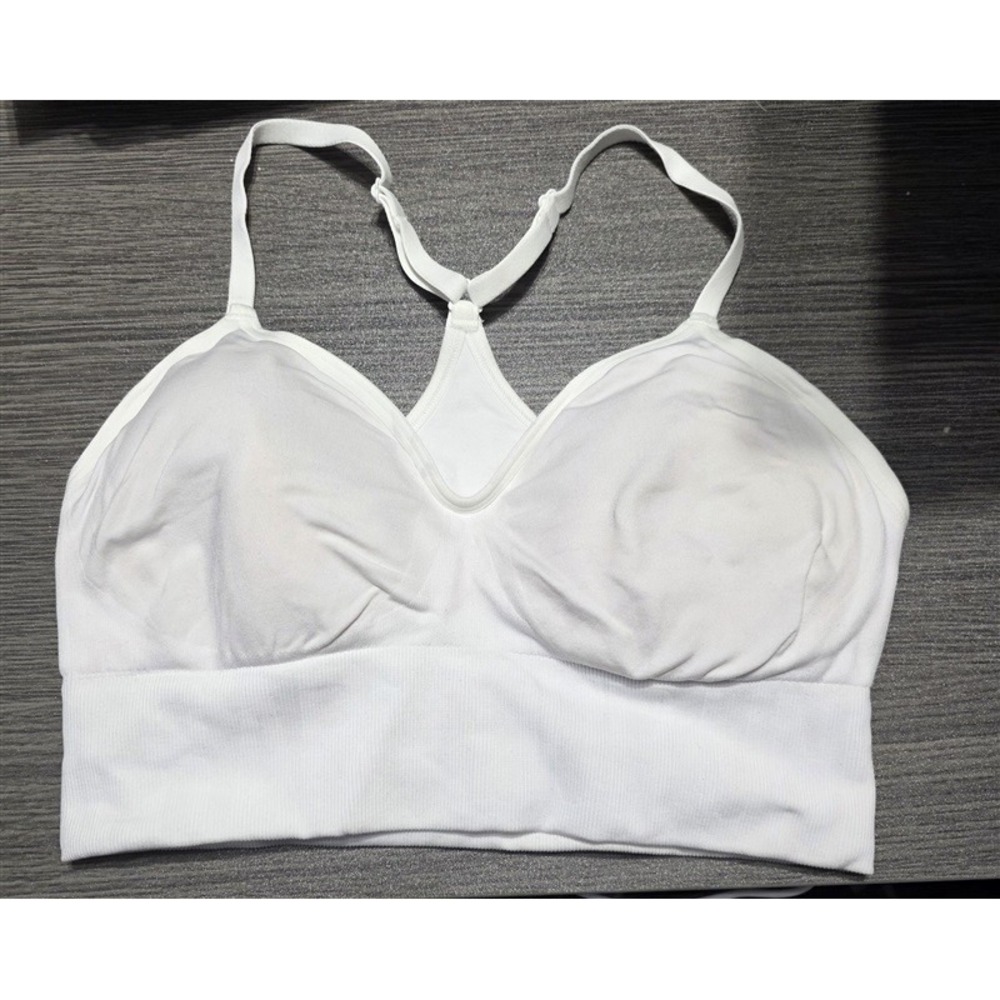 NWOTD Under Armour M Long Sports Bra White 132122